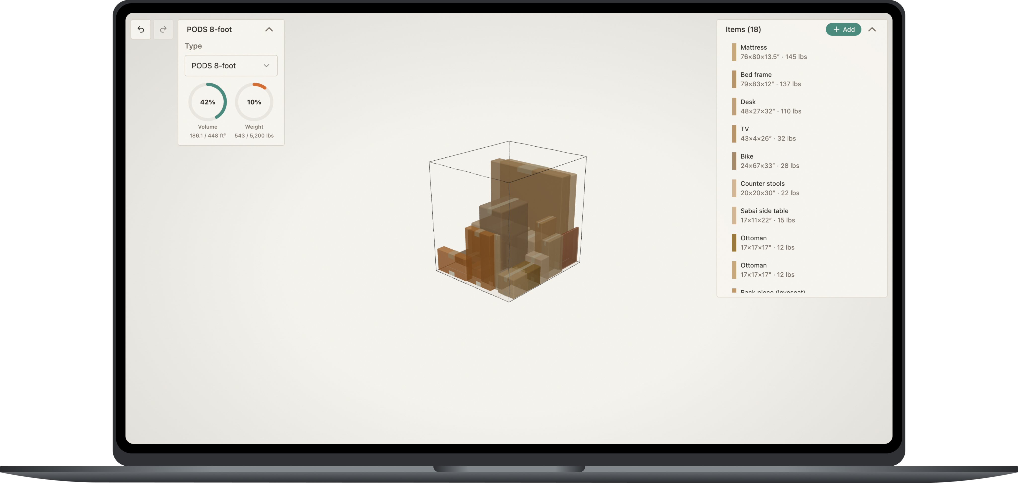 Nest moving app screenshot