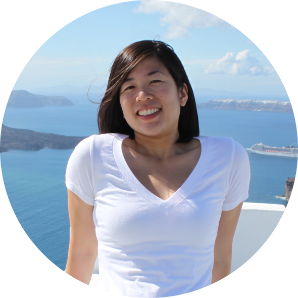 Picture of woman against ocean background