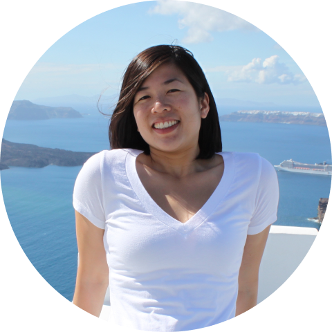 Picture of woman against ocean background